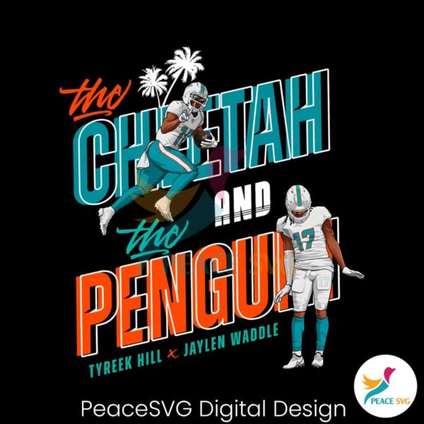 Cheetah And Penguin Miami Players Png For Printing