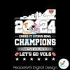 Cheez It Citrus Bowl Champions Tennessee Volunteers Svg Cricut Ready File