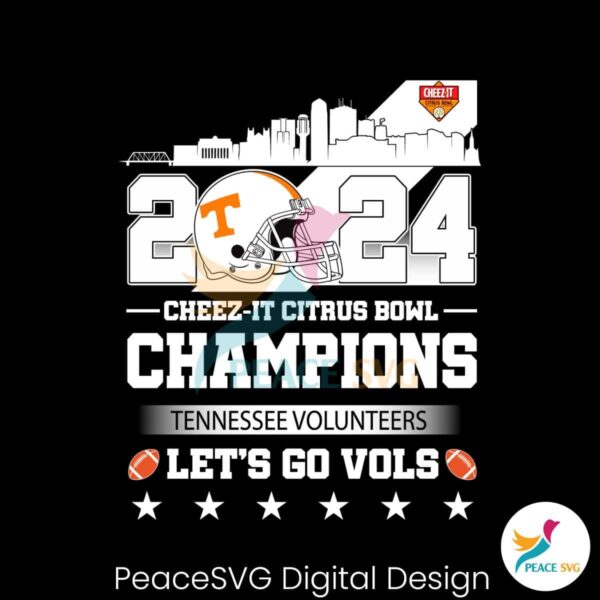 Cheez It Citrus Bowl Champions Tennessee Volunteers Svg Cricut Ready File