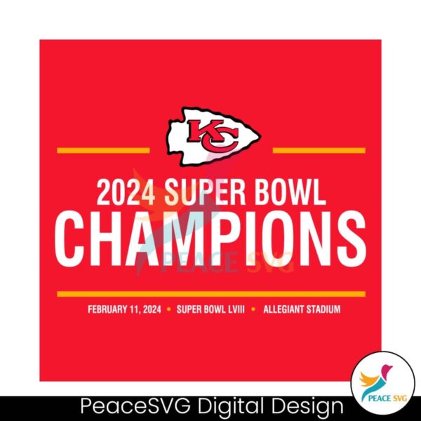 Chefs 2024 Super Bowl Champions Svg Cut File