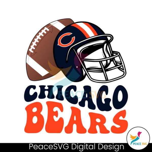 Chicago Bears Football Helmet Svg Files For Cricut