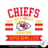 Chiefs Back To Back Champions Super Bowl Lviii Svg Files For Cricut