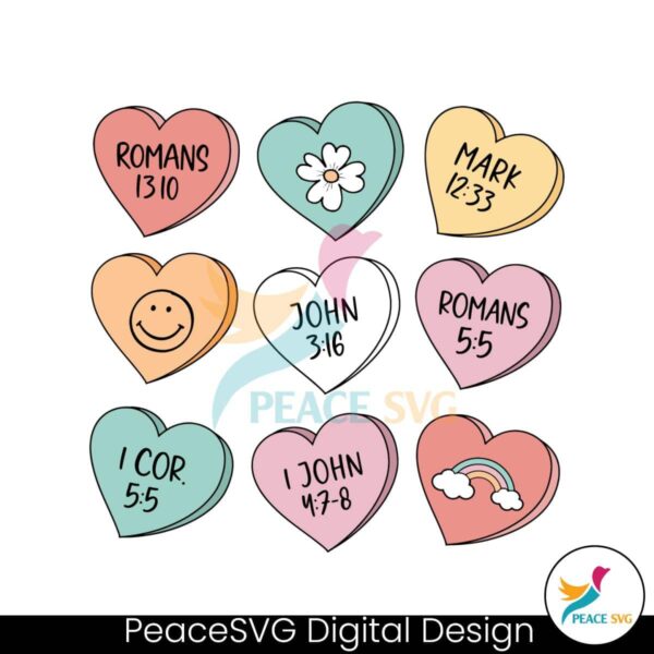 Christian Valentines Valentines Bible Verse Svg Vector File