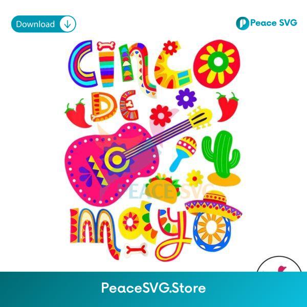 Cinco De Mayo Mexican Party Png Sublimation Design