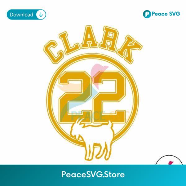 Clark Goat 22 Caitlin Iowa Basketball Svg Files For Cricut