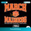Clemson Tigers March Madness Mens Basketball Svg Layered File