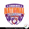 Clemson United Mens Soccer National Champions Png Sublimation Design