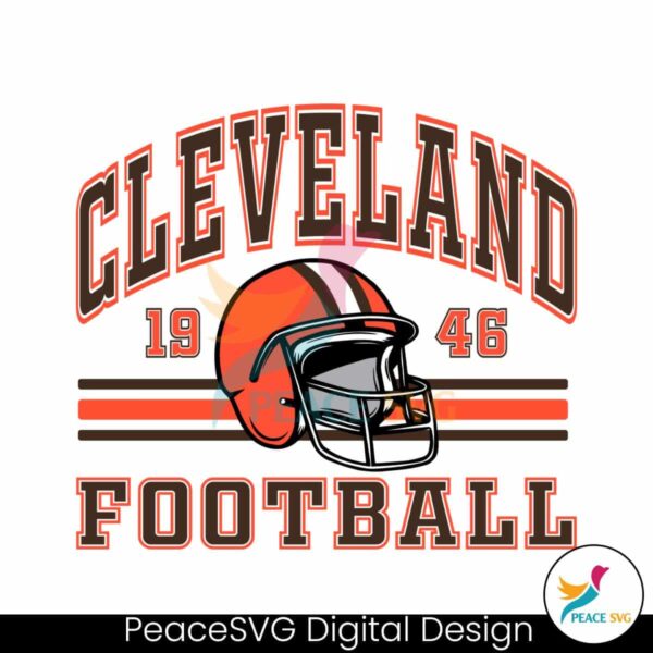 Cleveland 1946 Football Svg Printable Design