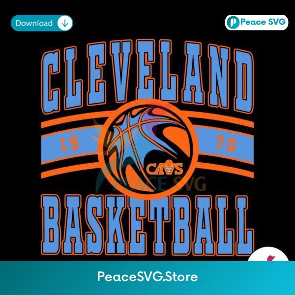 Cleveland Basketball 1970 Nba Team Svg Clipart