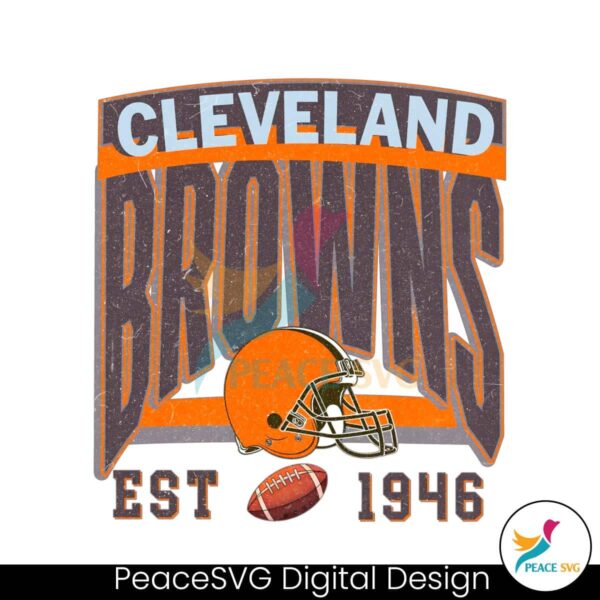 Cleveland Browns Est 1946 Helmet Png Printable File