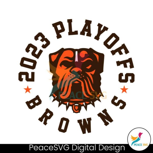 Cleveland Browns Football 2023 Playoffs Svg Layered File