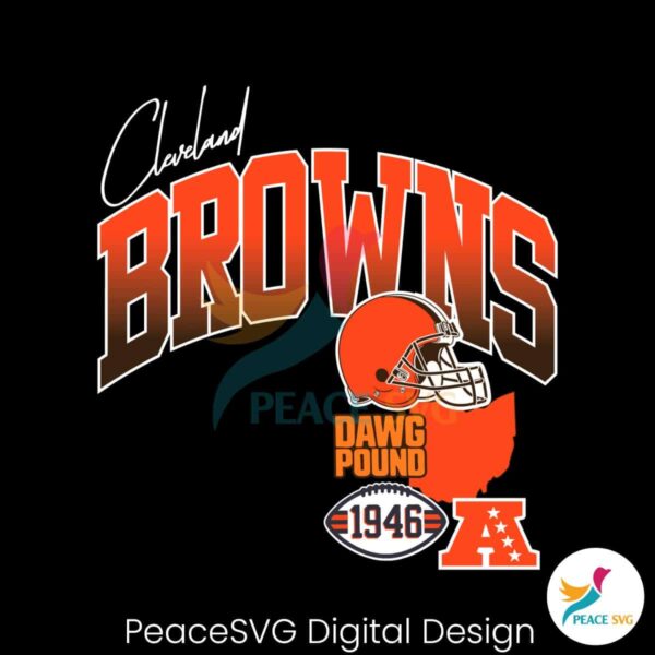 Cleveland Browns Helmet Dawg Pound Svg Layered File
