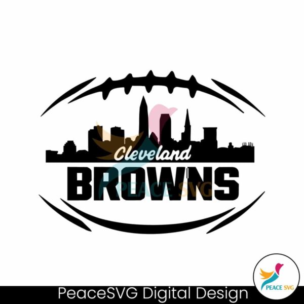 Cleveland Browns Skyline Football Svg Files For Cricut