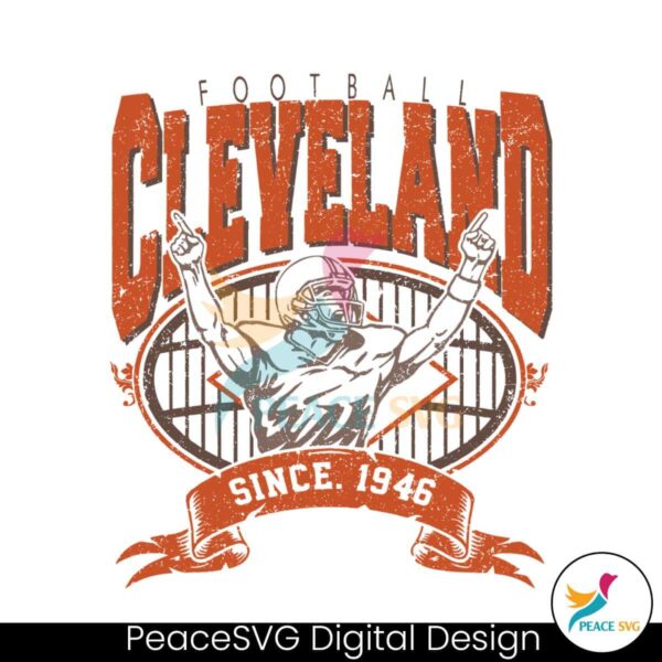 Cleveland Football Since 1946 Nfl Player Svg Vector File