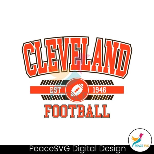Cleveland Football Svg Instant Download