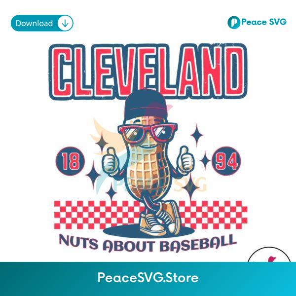 Cleveland Nuts About Baseball 1894 Svg Vector File
