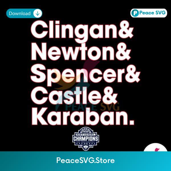 Clingan Newton Spencer Castle Karaban Uconn Svg Cricut Ready File