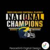 College Football Playoff 2023 Champions Svg Files For Cricut