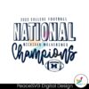 College Football Playoff National Champions Michigan Svg Vector File