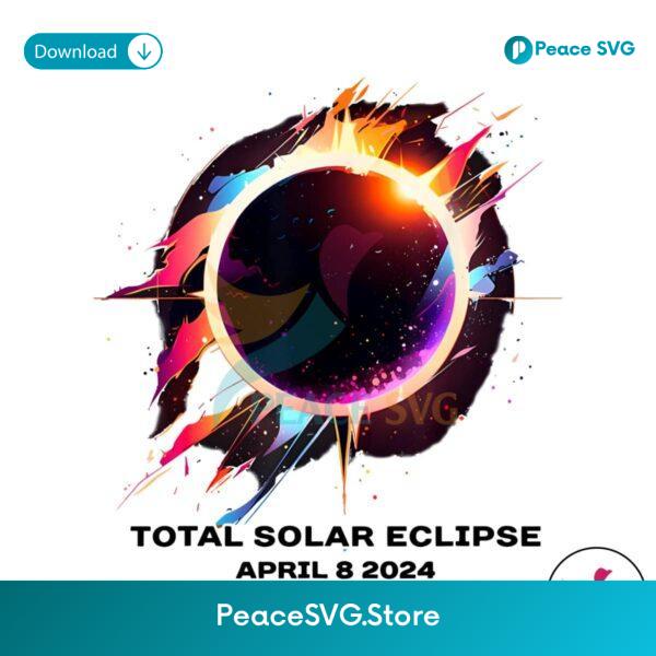 Commemorative Total Solar Eclipse 2024 Viewing Png For Printing