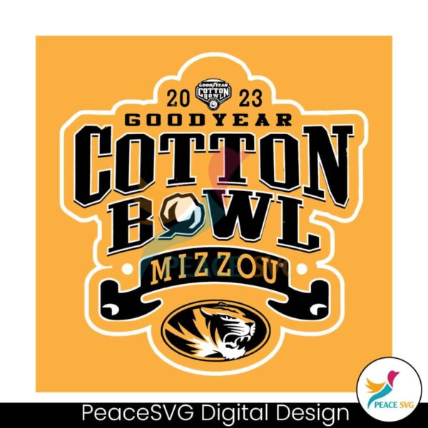 Cotton Bowl 2023 Mizzou Football Svg Digital Download