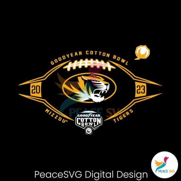 Cotton Bowl Mizzou Tigers Football Svg Cut File