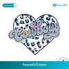 Cowboys Heart Leopard Svg Cut File