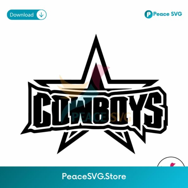Cowboys Nations Star Svg For Silhouette
