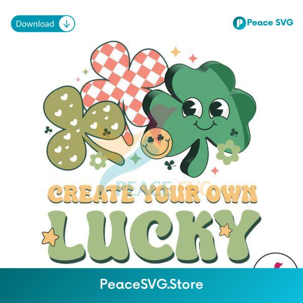 Create Your Own Lucky Shamrock Patricks Day Svg For Vinyl Cutting