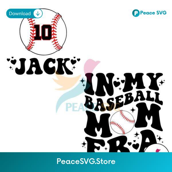 Custom In My Baseball Mom Era Svg For Vinyl Cutting