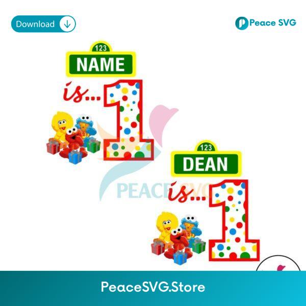 Custom Sesame Street First Birthday Png Clipart