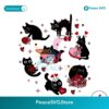 Cute Black Cat Valentines Day Svg Cut File