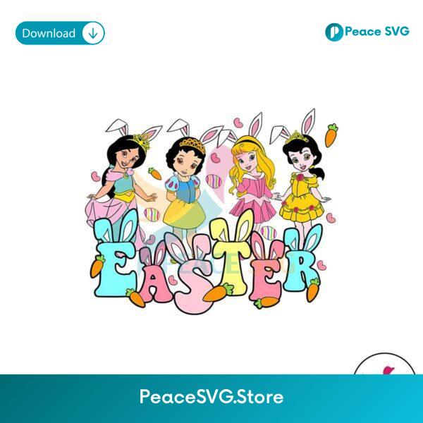 Cute Disney Princess Easter Bunny Png For Sublimation