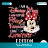 Cute Im A Disney Mom Minnie Mouse Svg Printable Design
