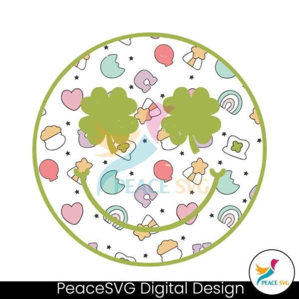 Cute Lucky Charm Smiley Face Svg Cut File