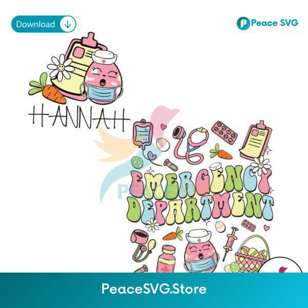 Cute Nurse Easter Emergency Department Svg Clipart