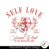 Cute Self Love Cupid Social Club Svg Printable Design