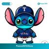 Cute Stitch Texas Rangers Baseball Team Svg Cricut Ready File