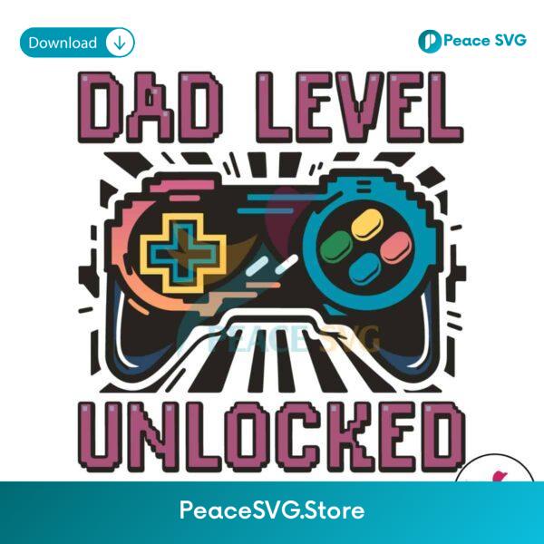 Dad Level Unlocked Gaming Controller Svg For Silhouette
