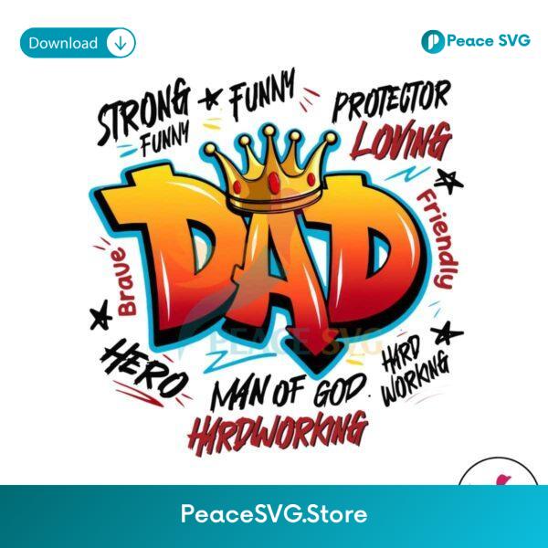 Dad Man Of God Hardworking Png For Sublimation