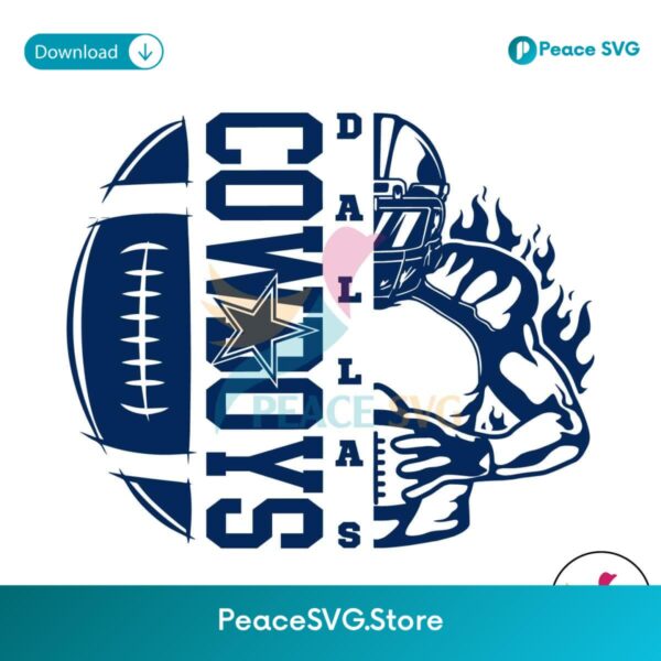Dallas Cowboys Football Player Svg Vector File