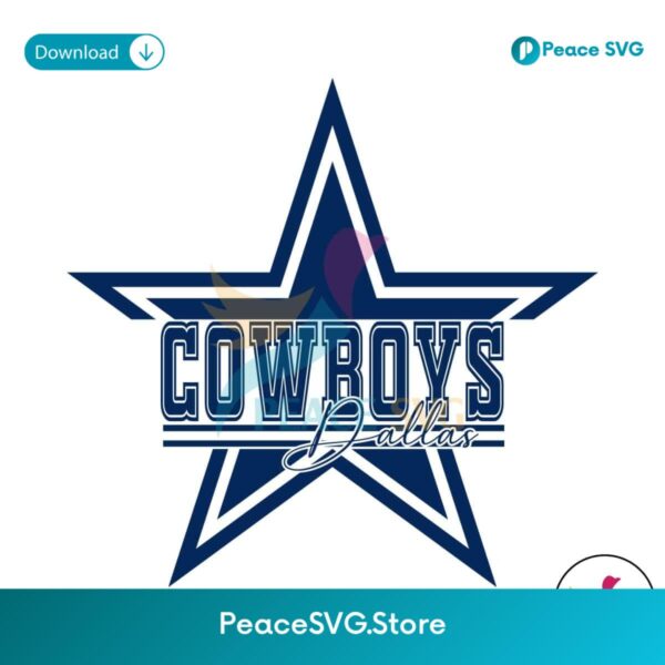 Dallas Cowboys Logo Football Team Svg Cricut Ready File