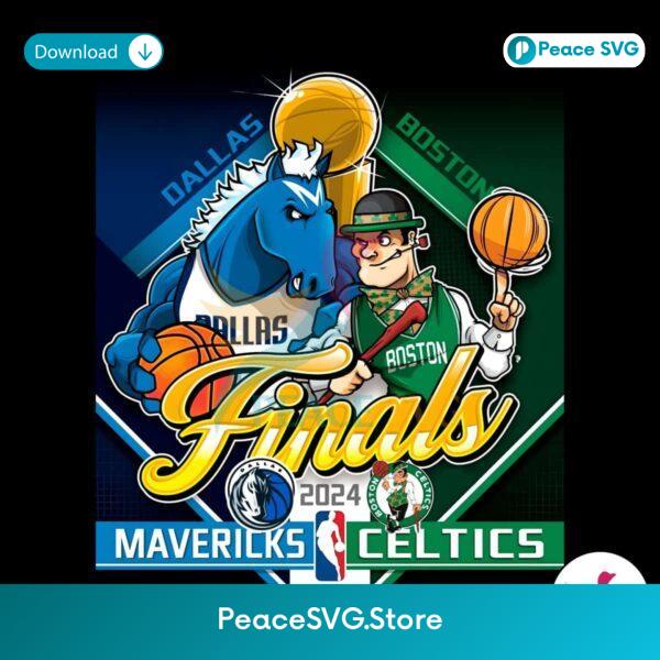 Dallas Mavericks Vs Boston Celtics Finals 2024 Png Instant Download