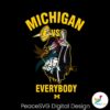 Death Michigan Vs Everybody Football Svg Vector File