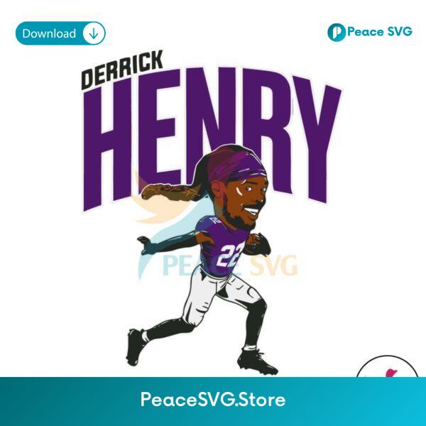 Derrick Henry Baltimore Caricature Svg Vector File