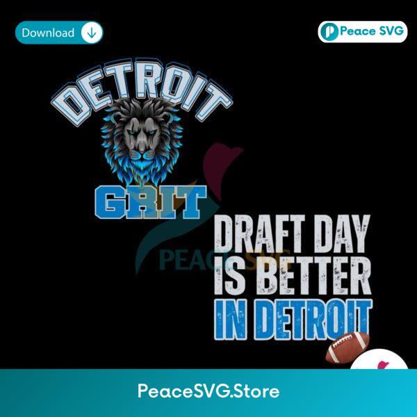 Detroit Grit Draft Day Is Better In Detroit Png Clipart