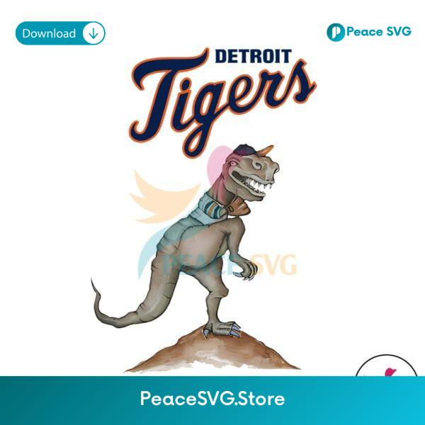 Detroit Tigers Dinosaur Playing Baseball Png Clipart