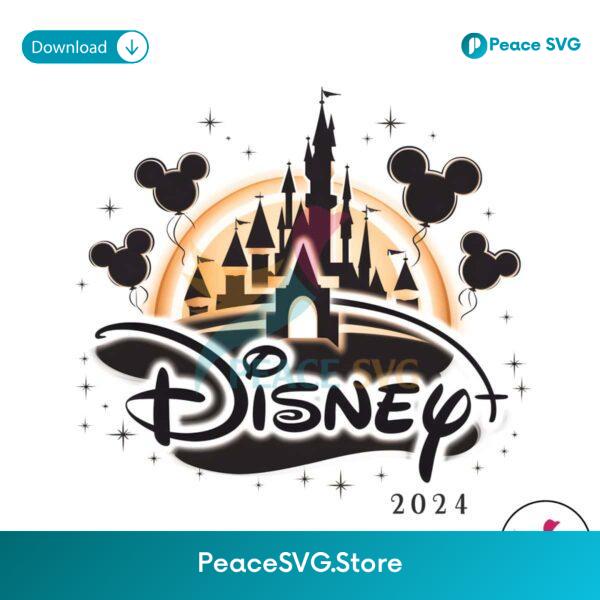 Disney 2024 Mickey Balloons Png Clipart