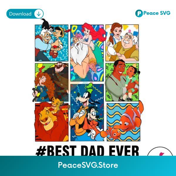 Disney Best Dad Ever Fathers Day Png For Sublimation