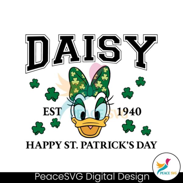 Disney Daisy Happy St Patricks Day Svg Printable Design